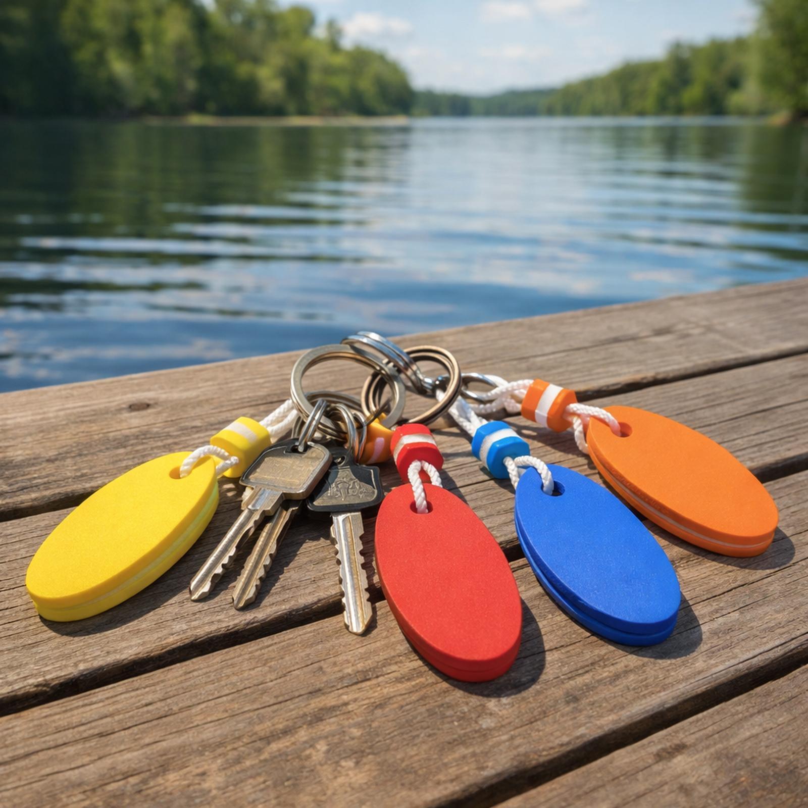 Outdoor Adventure Rafting - حلقة مفاتيح عائمة مقاومة للماء من