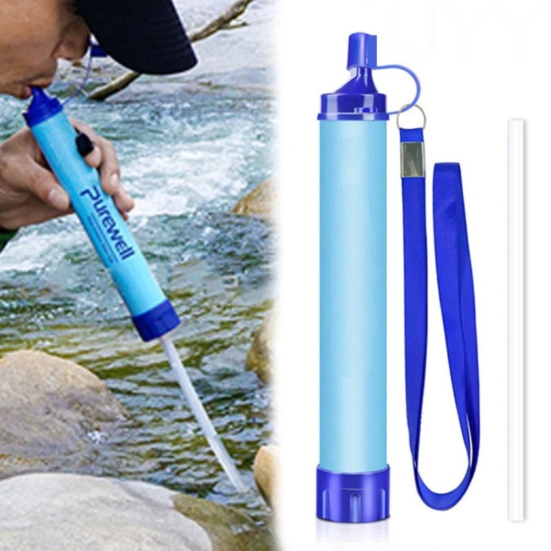 Water Filter Straw - فلتر مياه محمول للرحلات، منقي مياه