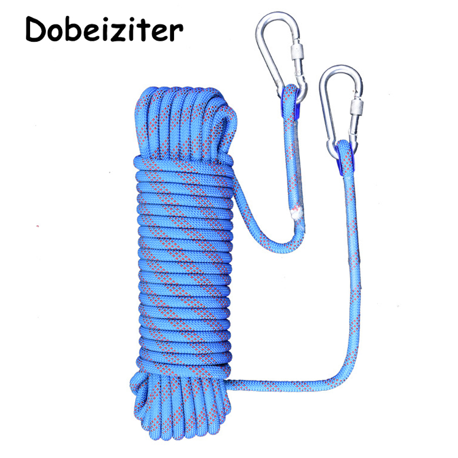 Rope Climbing Static - سميكة 10 متر سلامة الحياة حبل