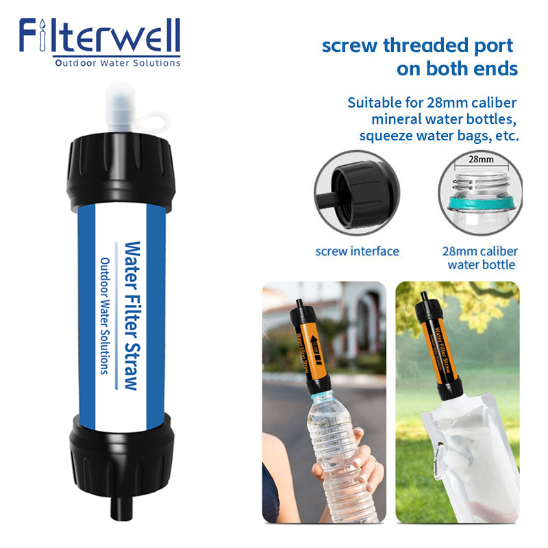 Filterwell القش المياه التخييم - مراجعة Water Filter Straw وسعره
