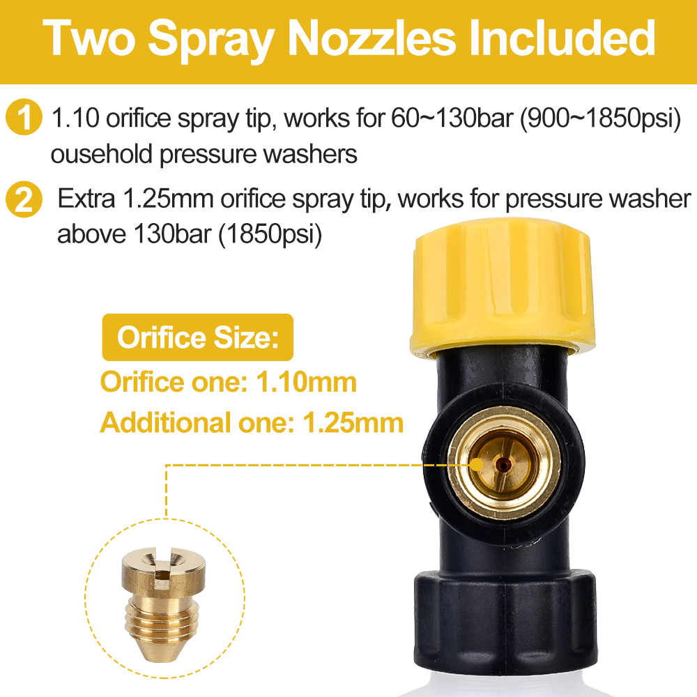مدفع رغوة قابل للتعديل لغسيل ا - مراجعة Bear Spray Clip وسعره