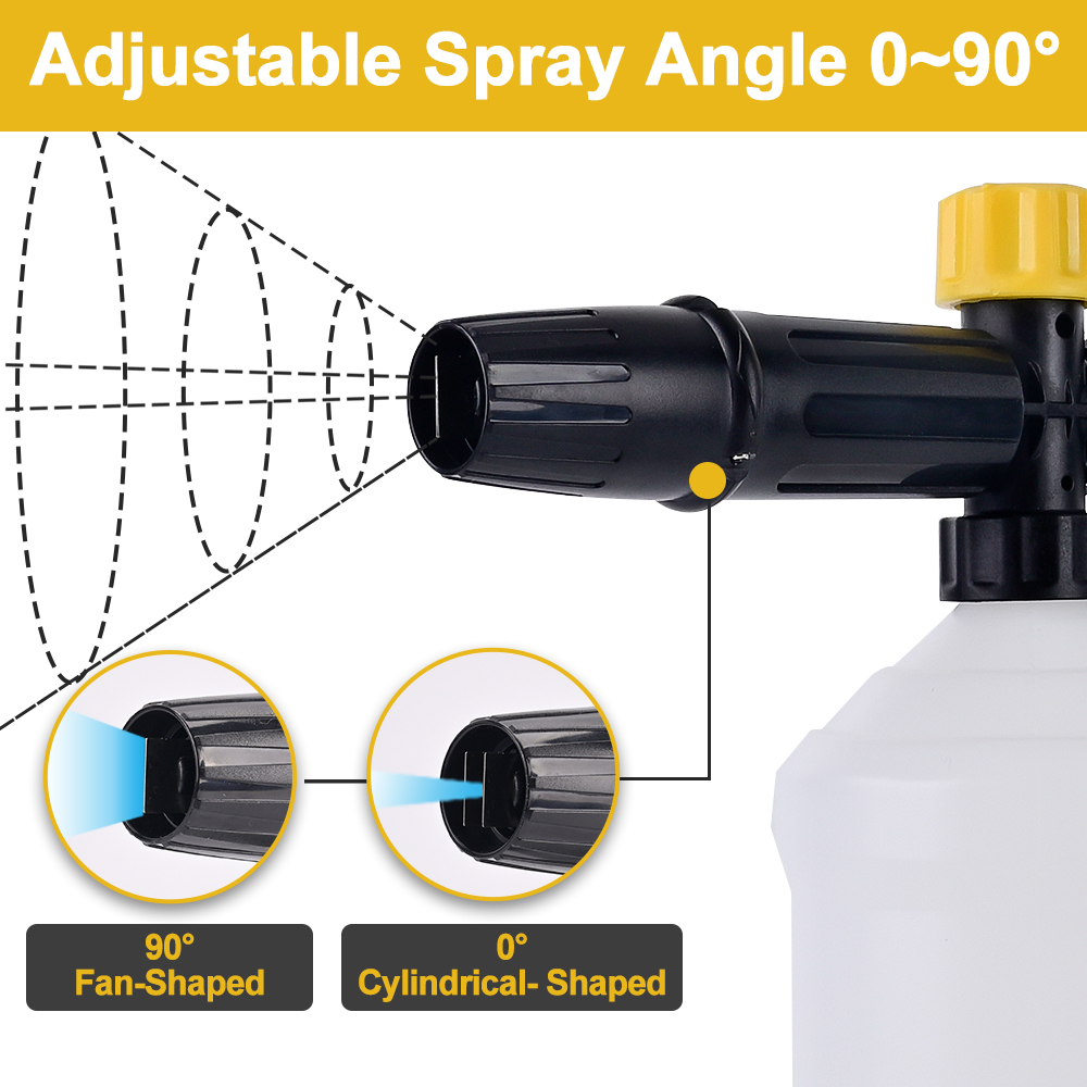مدفع رغوة قابل للتعديل لغسيل ا - مراجعة Bear Spray Clip وسعره