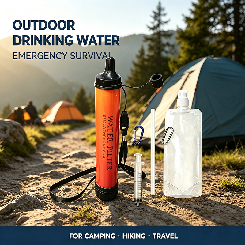 فلتر مياه محمول للطوارئ في اله - مراجعة Water Filter Straw وسعره