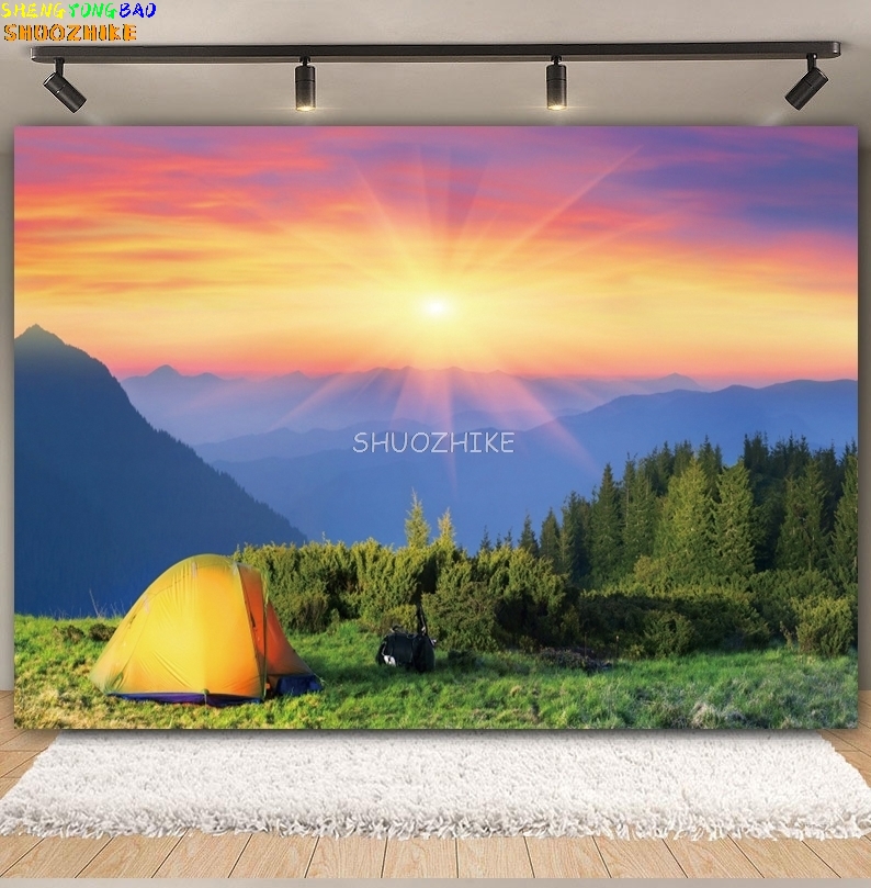 خلفية للتخييم في الغابات الخار - مراجعة Outdoor Adventure Background وسعره