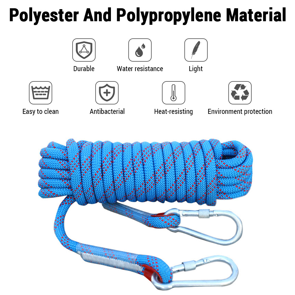 حبل تسلق 10 مم بطول 10/20/30 م - مراجعة Rope Climbing Static وسعره