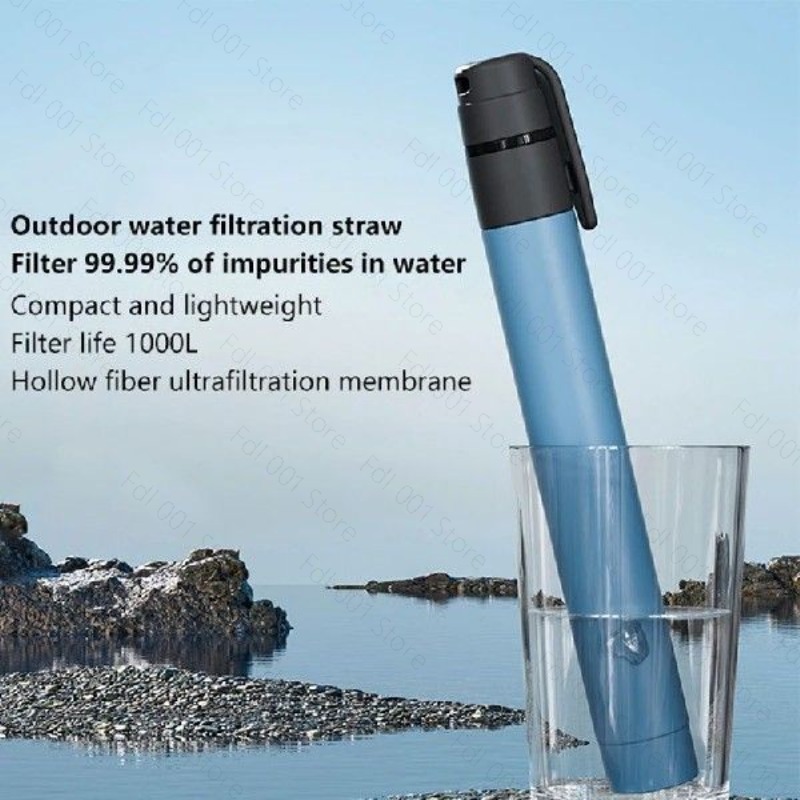 فلتر مياه محمول صغير على شكل ق - مراجعة Water Filter Straw وسعره